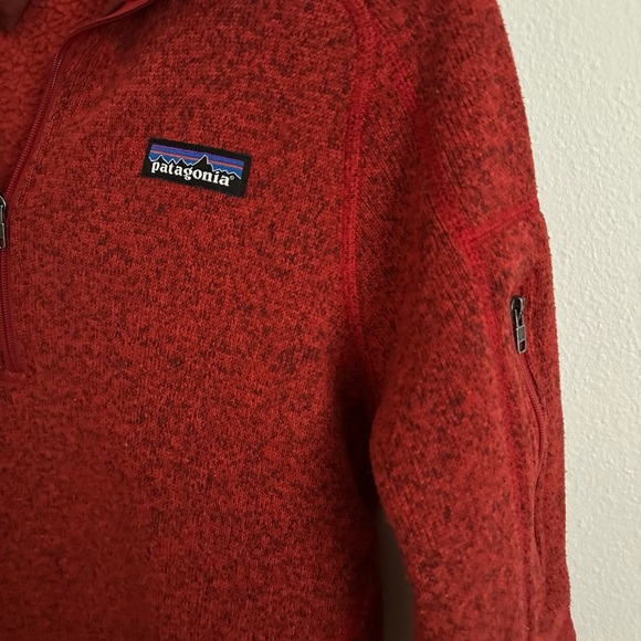 Patagonia Better Sweater half zip size small sumac red - Picture 5 of 8